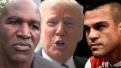 Holyfield-Belfort: Ο Τραμπ σχολιαστής «στην πιο σουρεαλιστική νύχτα της πυγμαχίας» (pics & vid)