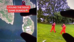 TikToker εντόπισε φύλακες του «Squid Game» να μάχονται μέσω Google Maps (vid)