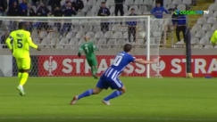 Απίθανη γκολάρα σχεδόν από τη σέντρα ο Λάζαρος και 1-0 η Ανόρθωση! (vid)