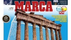 Η «Marca» έντυσε τον Παρθενώνα τέρμα ποδοσφαίρου