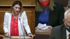 Η βουλευτής του ΣΥΡΙΖΑ Αναστασία Γκαρά έφτιαχνε χάρτινη βάρκα με τα έγγραφα της Εξεταστικής
