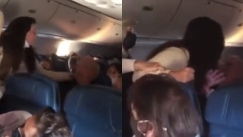 Γυναίκα με κατεβασμένη μάσκα χαστούκισε και έφτυσε 80χρονο σε αεροπλάνο, γιατί δεν φορούσε μάσκα… ενώ έτρωγε (vid)