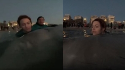 Αποθέωση και συγκίνηση για την Τάνια Δράκου που τραγουδούσε στη φάλαινα όσο την είχε αγκαλιά (vids)