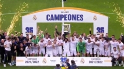 Η Βασίλισσα στο θρόνο της, η στέψη της Ρεάλ στο «Σαντιάγκο Μπερναμπέου» (vid)