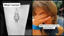 Ζήτησε να της κάνουν τατουάζ έναν νάνο, αλλά το αποτέλεσμα ήταν τραγικό (vid)