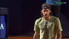 Η μεγάλη ανατροπή του Τσιτσιπά από 1-4 στο δεύτερο σετ με τον Αλκαράθ (vid)