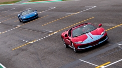 Οι Λεκλέρ και Σάινθ «παίζουν» στην Ίμολα με τη νέα Ferrari 296 GTS (vid)