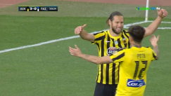 Ο Κριχόβιακ έκανε το 3-0 για την ΑΕΚ κόντρα στον ΠΑΣ Γιάννινα (vid)