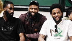 Λάνγκφορντ, Σαντ Ρος και Μέικον παρακολουθούν τον Τελικό Γυναικών μεταξύ Παναθηναϊκού κι Ολυμπιακού