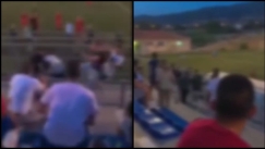 Τρομακτικές εικόνες στην Πάτρα: Οπαδοί και παίκτες πλάκωσαν στο ξύλο αντίπαλο ποδοσφαιριστή (vids)