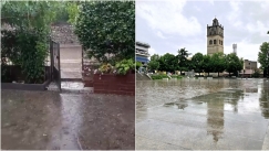 Η επέλαση της κακοκαιρίας «Genesis»: Χαλάζι στην Λάρισα, «ποτάμια» οι δρόμοι στην Κοζάνη (vid)
