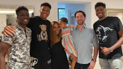 Ο Giannis φωτογραφήθηκε μαζί με την Σερένα Γουίλιαμς