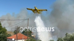 Παίρνει επικίνδυνες διαστάσεις η φωτιά στην Ηλεία, πλησιάζει στα σπίτια: Τραυματίστηκε και δεύτερος πυροσβέστης (vid)