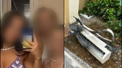 Κινδύνεψαν τουρίστριες στην Κέρκυρα: Πήρε φωτιά το κλιματιστικό στο δωμάτιο την ώρα που κοιμόντουσαν (vid)