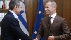  ESL και ελληνικό ποδόσφαιρο στο επίκεντρο της συζήτησης Μητσοτάκη - Τσέφεριν