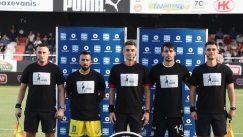 Με μπλουζάκια κατά του παιδικού καρκίνου οι παίκτες των ΟΦΗ και Παναιτωλικού