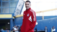 Ο χαμογελαστός Φορτούνης στο γήπεδο του Αγρινίου