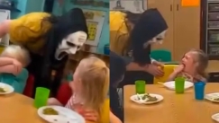 Οργή με νηπιαγωγό στις ΗΠΑ που φοράει τη μάσκα του "Scream" για να τρομάξει μικρά παιδιά (vid)
