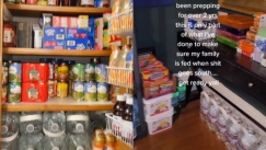 Περιμένοντας την πυρηνική καταστροφή: Έχει συγκεντρώσει τρόφιμα και όπλα ξοδεύοντας 45.000$ (vid)