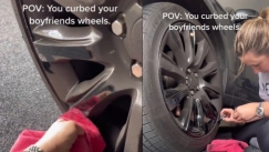 Τράκαρε το αμάξι του άντρα της και κάλυψε την ζημιά με βερνίκι νυχιών για να μην την χωρίσει