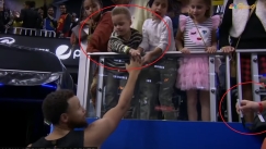 Απίστευτος ο γιος του Κάρι, "επέβαλε" στον Στεφ να δώσει αυτόγραφο (vid)