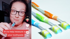 O πραγματικός λόγος που οι οδοντόβουρτσες έχουν διαφορετικού χρώματος τρίχες (vid)