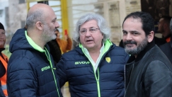 Μαζί στο γήπεδο οι Κωστούλας, Καμίνσκι με μπουφάν του Παναιτωλικού! 