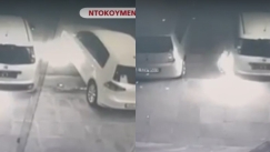 Βίντεο ντοκουμέντο από τον εμπρησμό σε αντιπροσωπεία αυτοκινήτων στην Καισαριανή (vid)