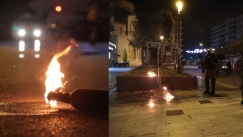 Επεισόδια στη Θεσσαλονίκη: Μολότοφ στα ΜΑΤ, πετροπόλεμος και χημικά στο κέντρο της πόλης (vid)