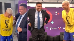 Ο Ριτσάρλισον δάκρυσε όταν συνάντησε τον Ρονάλντο, του έμαθε pombo και πήρε λίγη «αστερόσκονη» από τα πόδια του (vid)