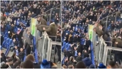 Οπαδοί της Λειψίας επιτέθηκαν με κοντάρια και... μπύρες στους οπαδούς της Σάλκε (vid)