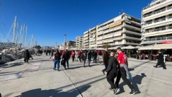 Γέμισαν με φίλους του Ολυμπιακού τα τσιπουράδικα του Βόλου (vid)