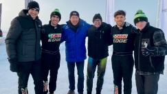 Ο Ρινς ντριφτάρει στον πάγο με τους πιλότους της Alpine F1