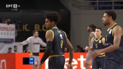 Το Λαύριο επέστρεψε από το ημίχρονο με 11-0 για το +17 κόντρα στην ΑΕΚ (vid)