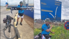 Απίθανος τύπος πήγε από την Αθήνα στη Λιβαδειά με ποδήλατο για να δει τον ΟΦΗ