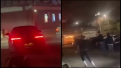 Σοκαριστικό βίντεο: Αυτοκίνητο παρέσυρε επίτηδες νεαρούς που τσακώνονταν έξω από μπόουλινγκ