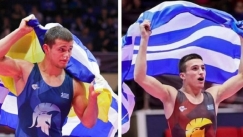 Οι Γιώργος Κουγιουμτσίδης και ο Αρίωνας Κολιτσόπουλος στην ίδια πόλη, στην ίδια σάλα και με ανατροπή έγιναν πρωταθλητές Ευρώπης στην πάλη σε διαφορετικό χρόνο