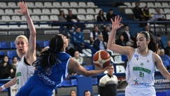 Φάση από τον πρώτο ημιτελικό των γυναικών μεταξύ Παναθηναϊκού και ΠΑΣ Γιάννινα