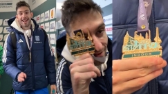 O Mίλτος Τεντόγλου δείχνει το μετάλλιό του στην κάμερα του Gazzetta! (vid)