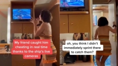 Influencer έπιασε τον σύντροφό της να την απατά από τις κάμερες ασφαλείας κρουζιερόπλοιου (vid)