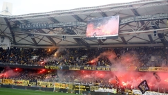 Οπαδοί της ΑΕΚ στην OPAP Arena