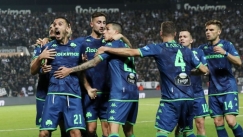 Παίκτες του Παναθηναϊκού πανηγυρίζουν