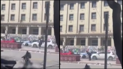 Βίντεο ντοκουμέντο: Η στιγμή της επίθεσης στο περιπολικό που «απάντησε» με πυροβολισμούς (vid)