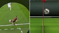 Ο Μπερνάρντο κοντρολάρει την μπάλα που έχει βγει άουτ