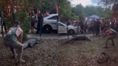 Αθλητής MMA πάλεψε με αλιγάτορα έξω από σχολείο στη Φλόριντα (vid)