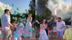 Μυθική φάρσα με άρωμα... ΠΑΣΟΚ σε πάρτι στην Κρήτη: Το φύλο του μωρού ήταν... πράσινο (vid)