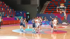 Φάση από τον αγώνα Μαυροβούνιο - Ελλάδα.