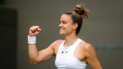 Η Μαρία Σάκκαρη πανηγυρίζει