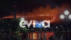 Πύρινη κόλαση στην Εύβοια: Ξεφεύγει το μέτωπο της φωτιάς στο Αλιβέρι (vid)