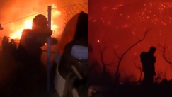 Το συγκλονιστικό βίντεο της Πυροσβεστικής μέσα από την πύρινη κόλαση: «Συνεχίζουμε» (vid)